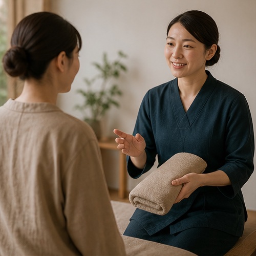深呼吸リラクゼーションの施術前相談